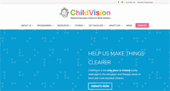 Desktop Screenshot of childvision.ie